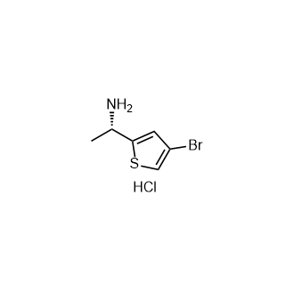 (S)-1-(4-溴噻吩-2-基)乙胺盐酸盐结构式