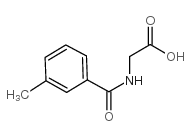N-(间甲苯甲酰基)甘氨酸结构式