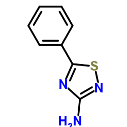 5-苯基-1,2,4-噻二唑-3-胺结构式