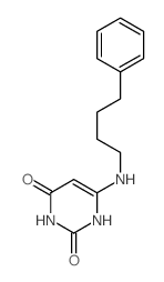 2,4(1H,3H)-Pyrimidinedione,6-[(4-phenylbutyl)amino]-结构式