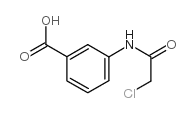 3-(2-氯乙酰氨基)-苯甲酸结构式