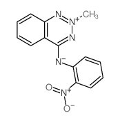 1,2,3-Benzotriazinium,2-methyl-4-[(2-nitrophenyl)amino]-, inner salt structure