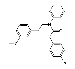 2-(4-bromophenyl)-N-{2-(3-methoxyphenyl)ethyl}-N-phenylacetamide Structure