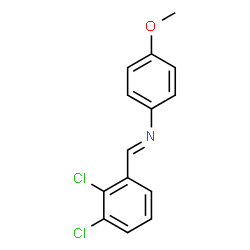 N-(2,3-dichlorobenzylidene)-4-methoxyaniline Structure