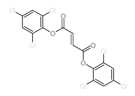 Fumaric acid,bis(2,4,6-trichlorophenyl) ester (7CI,8CI) structure