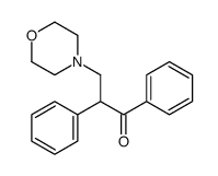3-吗啉-4-基-1,2-二苯基-丙烷-1-酮结构式