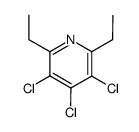 3,4,5-trichloro-2,6-diethyl-pyridine Structure