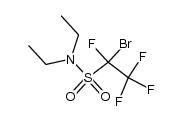 N,N-Diaethyl-α-Bromotetrafluoroaethansulfonamid结构式