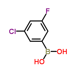 3-Chloro-5-fluorophenylboronic acid structure
