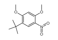 1-tert-butyl-2,4-dimethoxy-5-nitro-benzene结构式