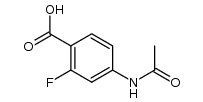4-acetamido-2-fluoro benzoic acid结构式