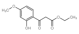 3-(2-羟基-4-甲氧基苯基)-3-氧丙酸乙酯结构式