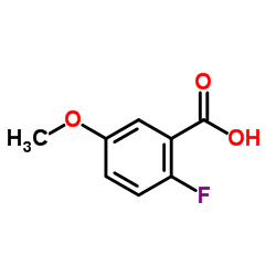 2-氟-5-甲氧基苯甲酸结构式