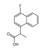 2-(4-氟萘-1-基)乙酸结构式