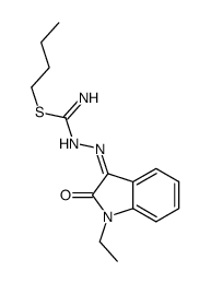 1-ethylisatin-S-n-butylisothiosemicarbazone Structure