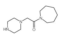 1-(哌嗪-1-基乙酰基)氮杂烷结构式