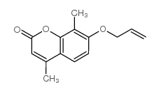 7-烯丙氧基-4,8-二甲基-色烯-2-酮结构式
