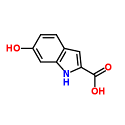 6-羟基吲哚-2-甲酸结构式