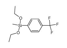 4-trifluoromethyl-1-(diethoxymethylsilyl)benzene Structure