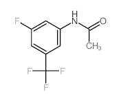 N-[3-fluoro-5-(trifluoromethyl)phenyl]acetamide结构式