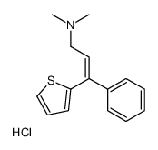 (E)-N,N-dimethyl-3-phenyl-3-thiophen-2-ylprop-2-en-1-amine,hydrochloride Structure