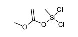 dichloro[(1-methoxyethenyl)oxy]methylsilane结构式