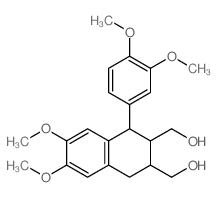 2,3-Naphthalenedimethanol,1-(3,4-dimethoxyphenyl)-1,2,3,4-tetrahydro-6,7-dimethoxy-结构式