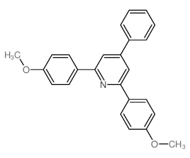 2,6-bis(4-methoxyphenyl)-4-phenyl-pyridine Structure