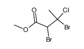 methyl 3-chloro-2,3-dibromobutanoate结构式