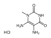 1-methyl-2,4-dioxo-5,6-diaminopyrimidine hydrochloride结构式