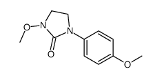 1-Methoxy-3-(4-methoxyphenyl)-2-imidazolidone Structure