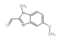 (9ci)-5-甲氧基-1-甲基-1H-苯并咪唑-2-羧醛结构式