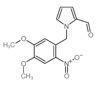 1-[(4,5-dimethoxy-2-nitro-phenyl)methyl]pyrrole-2-carbaldehyde Structure