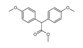 4-methoxy-α-(4-methoxyphenyl)-Benzeneacetic acid, methyl ester结构式