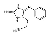 3-(3-amino-5-anilino-1,2,4-triazol-1-yl)propanenitrile Structure
