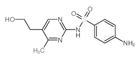 4-amino-N-[5-(2-hydroxyethyl)-4-methyl-pyrimidin-2-yl]benzenesulfonamide Structure