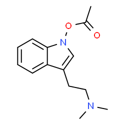 1-Acetoxy-N,N-dimethyl-1H-indole-3-ethanamine Structure