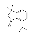 7-(1,1-Dimethylethyl)-2,3-dihydro-3,3-dimethyl-1H-inden-1-one结构式