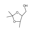 1,3-Dioxolane-4-methanol, 2,2,5-trimethyl-, cis- structure