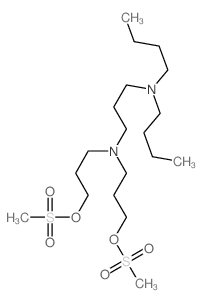 1-Propanol, 3,3-[[3- (dibutylamino)propyl]imino]bis-, dimethanesulfonate (ester) Structure