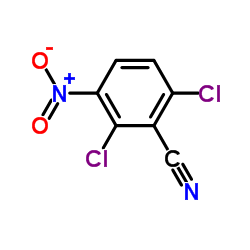 2,6-Dichloro-3-nitrobenzonitrile Structure
