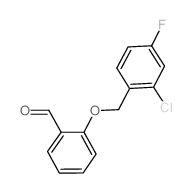 2-[(2-氯-4-氟苄基)氧基]苯甲醛结构式