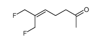 7-fluoro-6-fluoromethyl-hept-5-en-2-one结构式