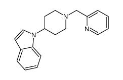 1-(1-(吡啶-2-基甲基)哌啶-4-基)-1H-吲哚结构式