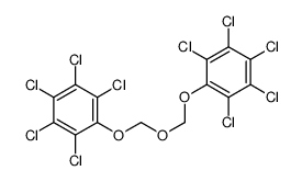 1,2,3,4,5-pentachloro-6-[(2,3,4,5,6-pentachlorophenoxy)methoxymethoxy]benzene Structure