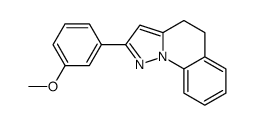 2-(3-methoxyphenyl)-4,5-dihydropyrazolo[1,5-a]quinoline结构式