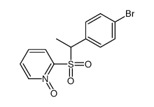 2-[1-(4-bromophenyl)ethylsulfonyl]-1-oxidopyridin-1-ium Structure