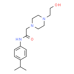 1-Piperazineacetamide,4-(2-hydroxyethyl)-N-[4-(1-methylethyl)phenyl]-(9CI) Structure