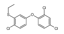 2,4-dichloro-1-(4-chloro-3-ethylsulfanylphenoxy)benzene Structure