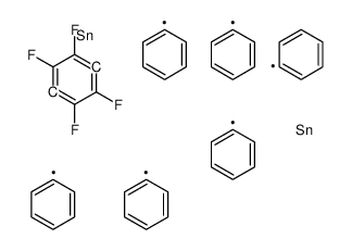 triphenyl-(2,3,5,6-tetrafluoro-4-triphenylstannylphenyl)stannane Structure